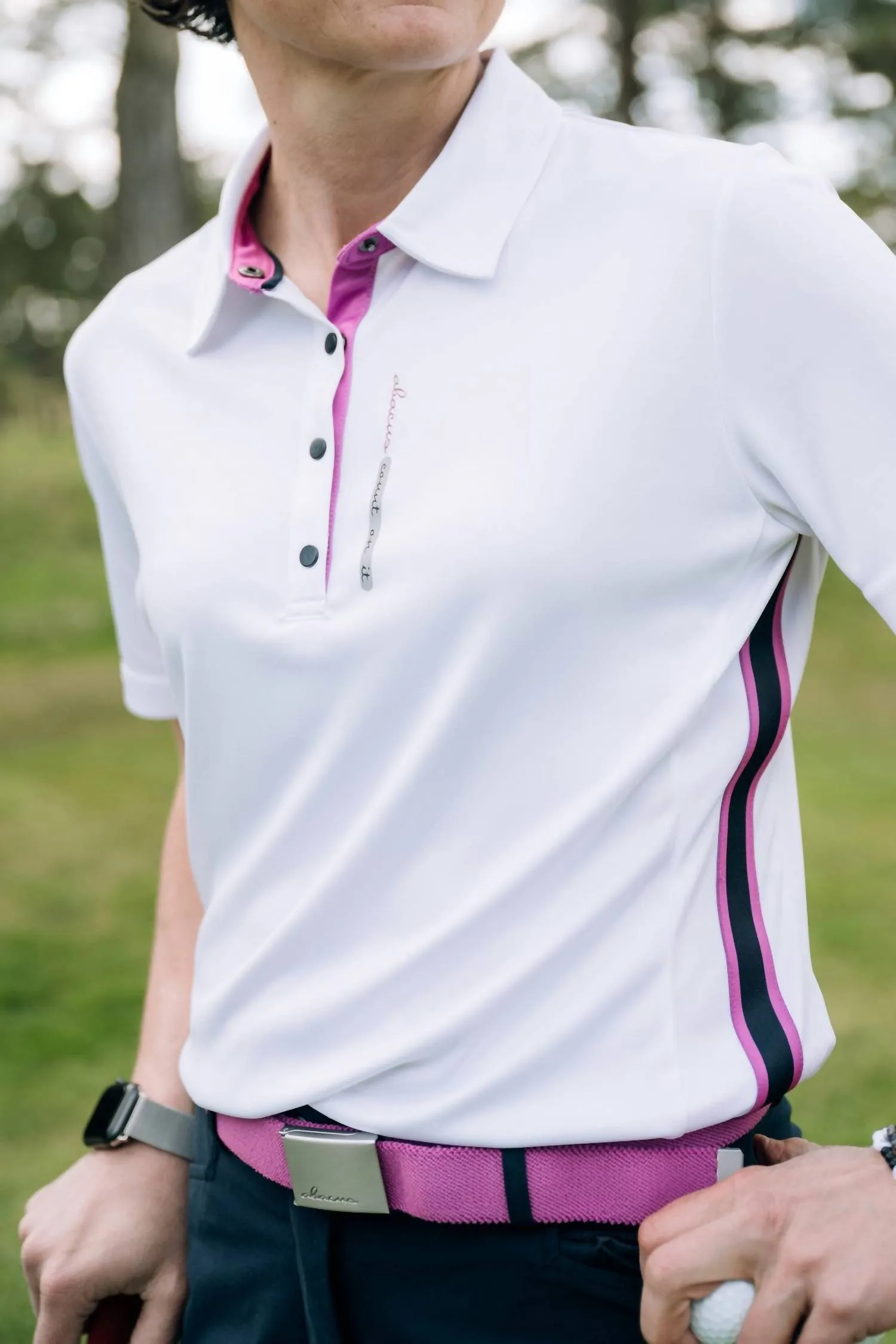Abacus Sportswear Us - Women Cherry Stripe Polo