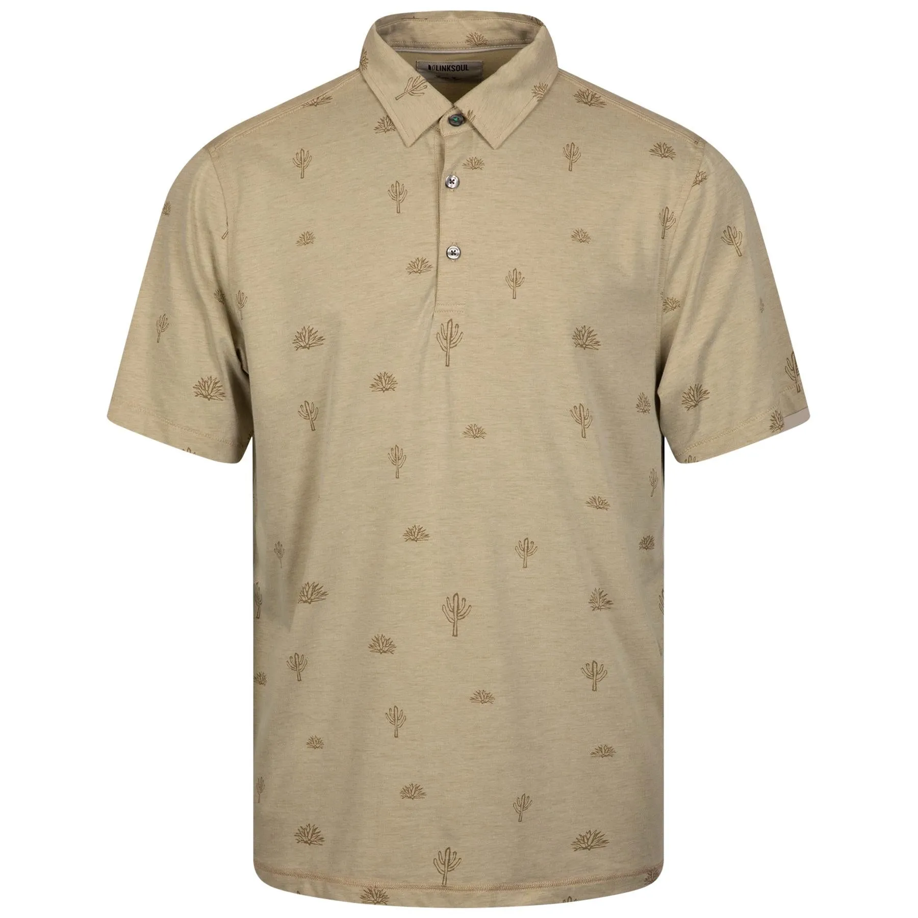 Astoria Cactus Print Polo Light Ballast Oak - SS24