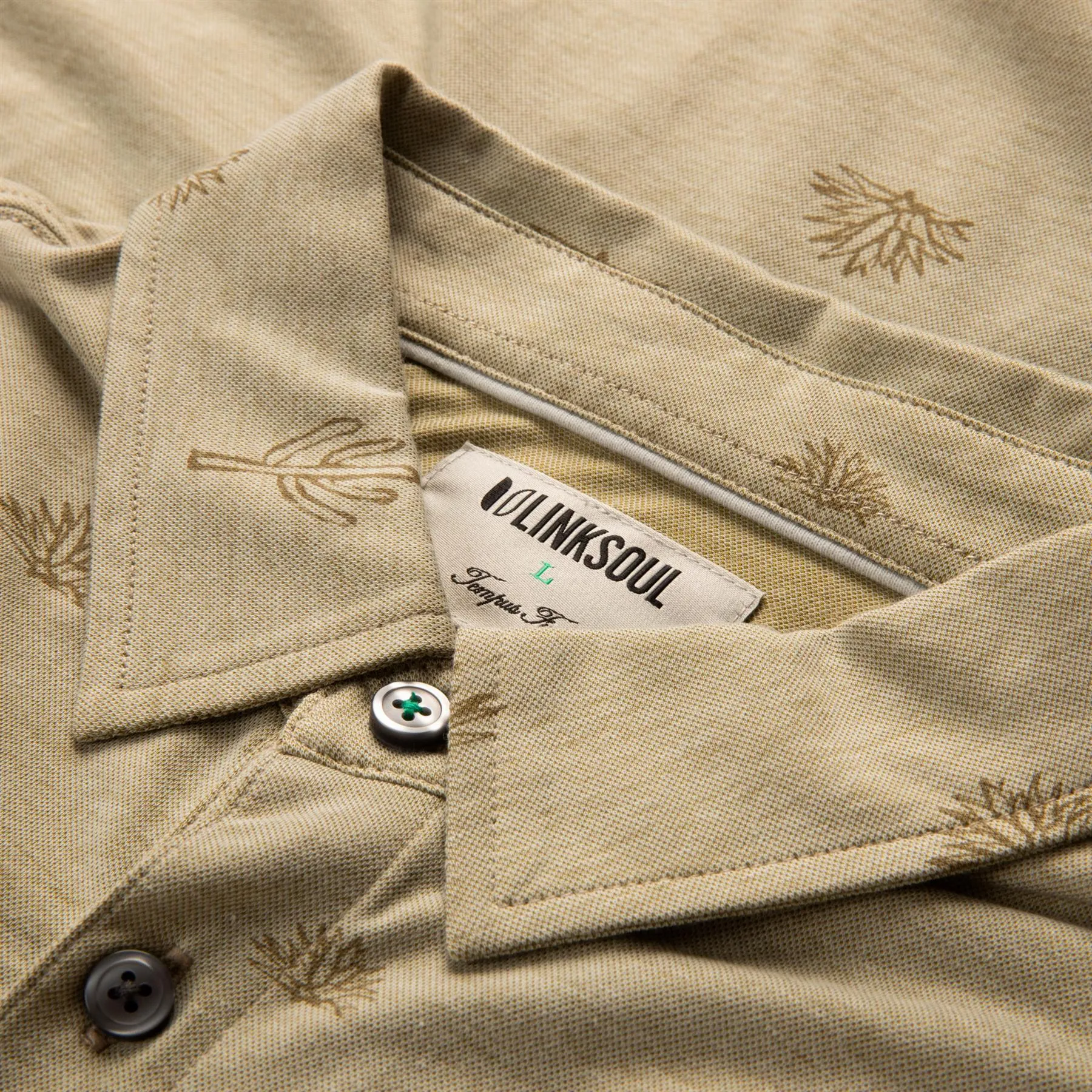 Astoria Cactus Print Polo Light Ballast Oak - SS24