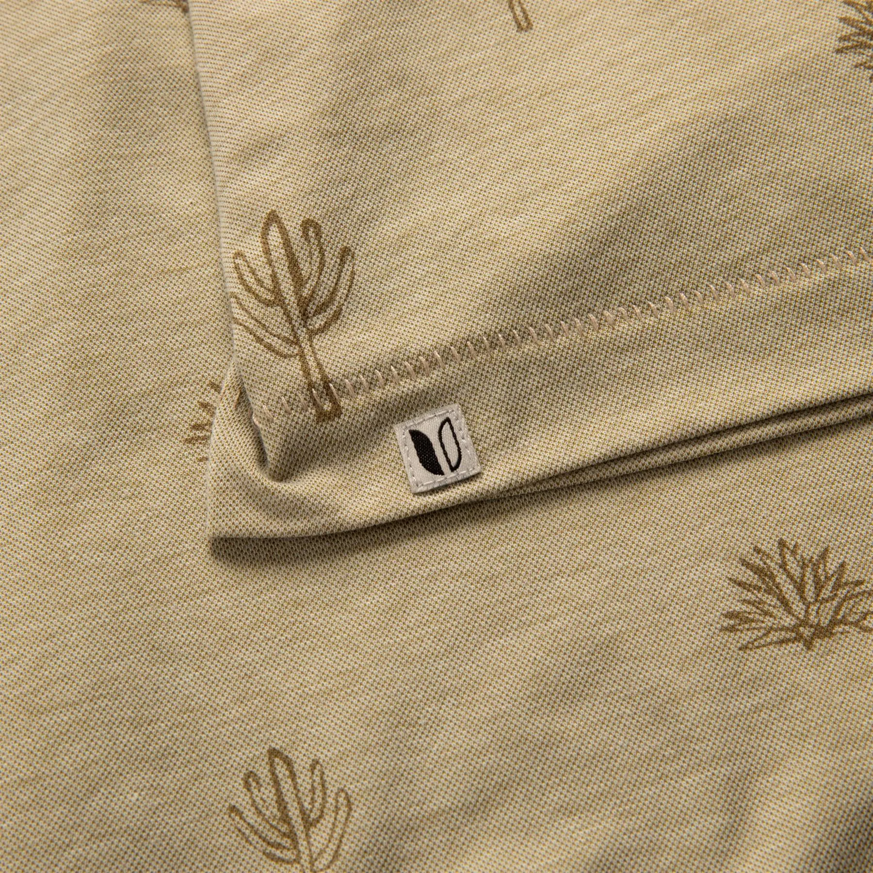 Astoria Cactus Print Polo Light Ballast Oak - SS24