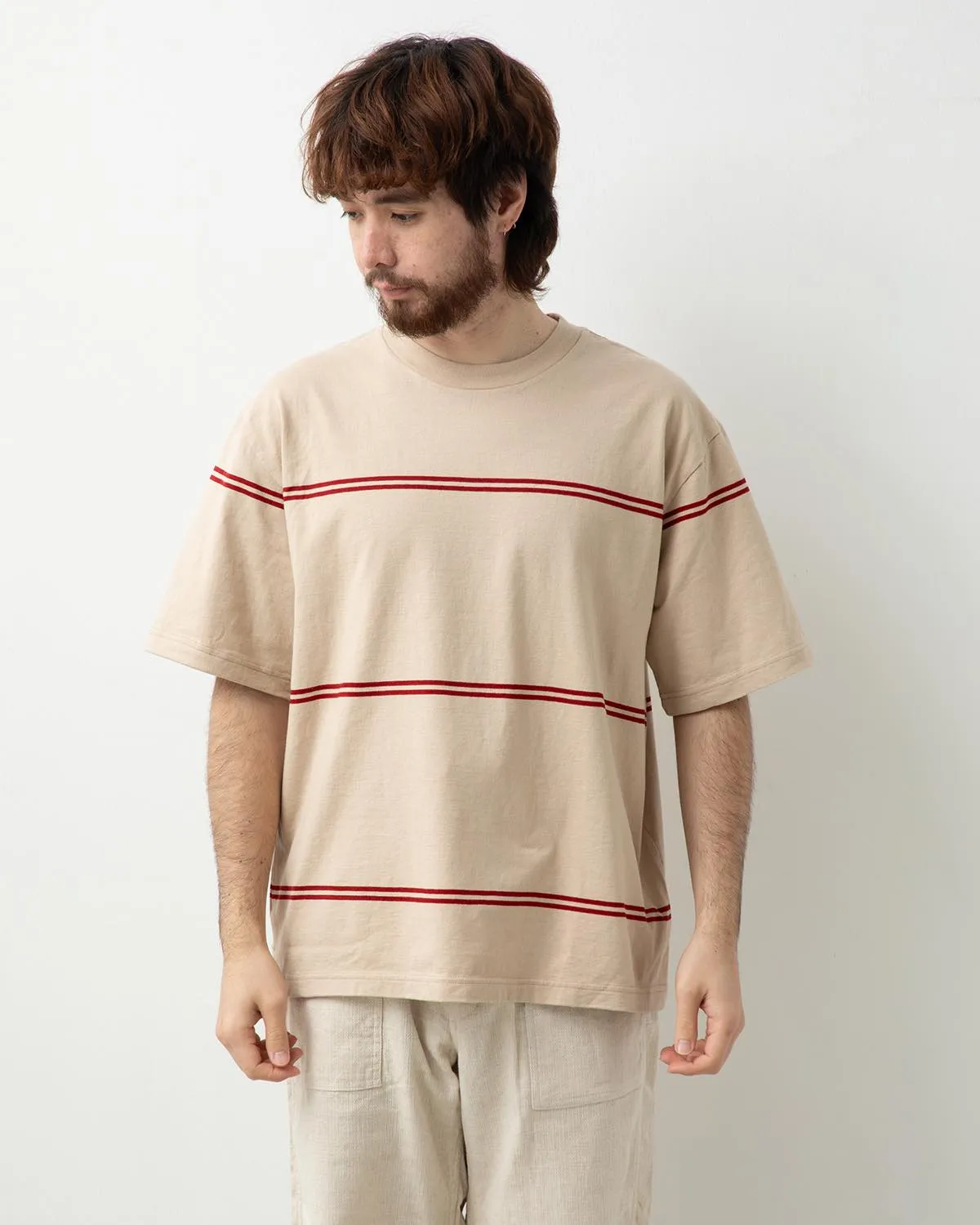 C/NAPP BORDER PLAIN TEE