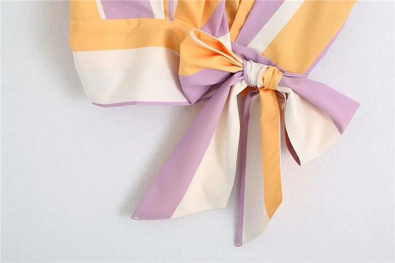 FASHION SIDE BOW TIED TOP