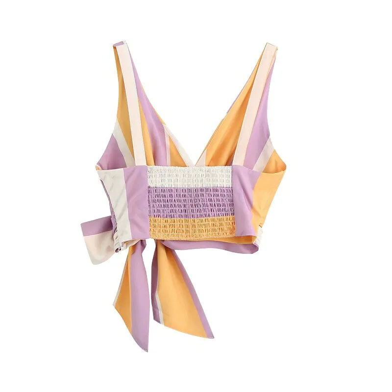 FASHION SIDE BOW TIED TOP