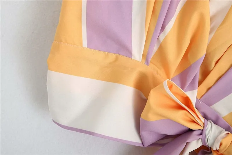 FASHION SIDE BOW TIED TOP