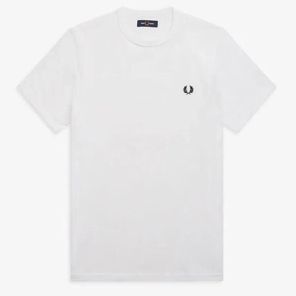 Fred Perry Ringer T-Shirt - White
