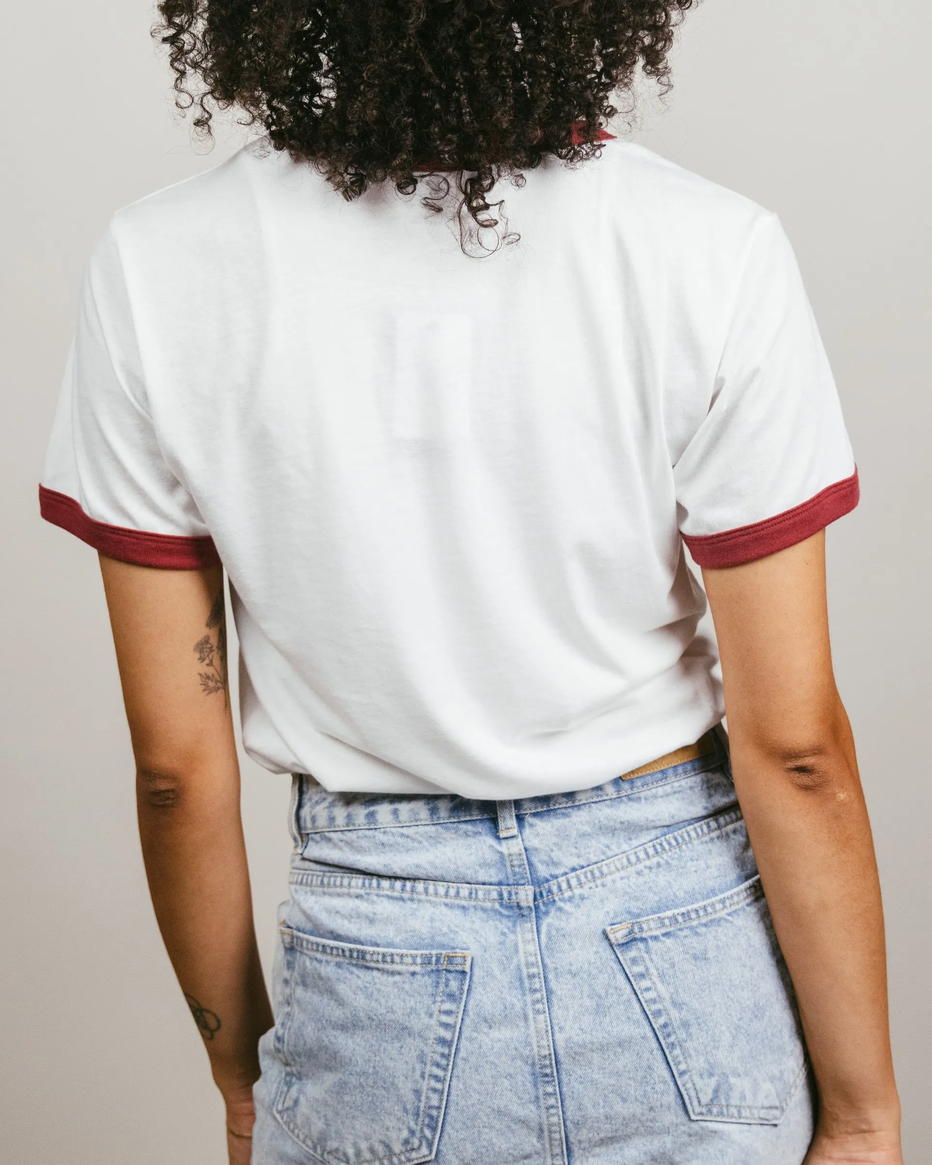 Iowa State 70s White & Cardinal Unisex Ringer