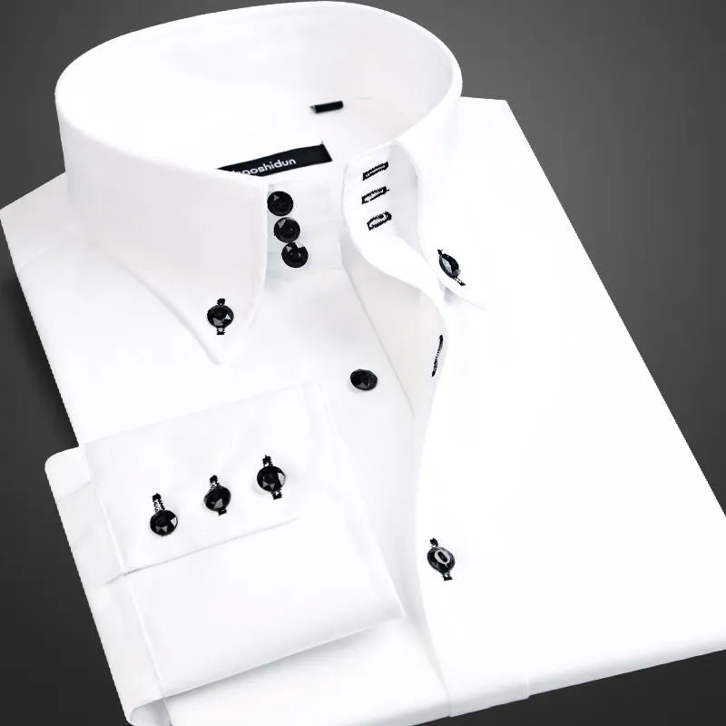 Jenkins Business Dress Shirts Slim Fit Designer Shirts