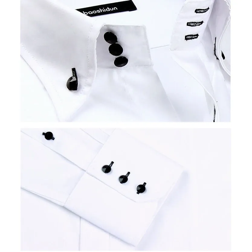 Jenkins Business Dress Shirts Slim Fit Designer Shirts