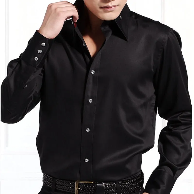Jenkins Business Dress Shirts Slim Fit Designer Shirts