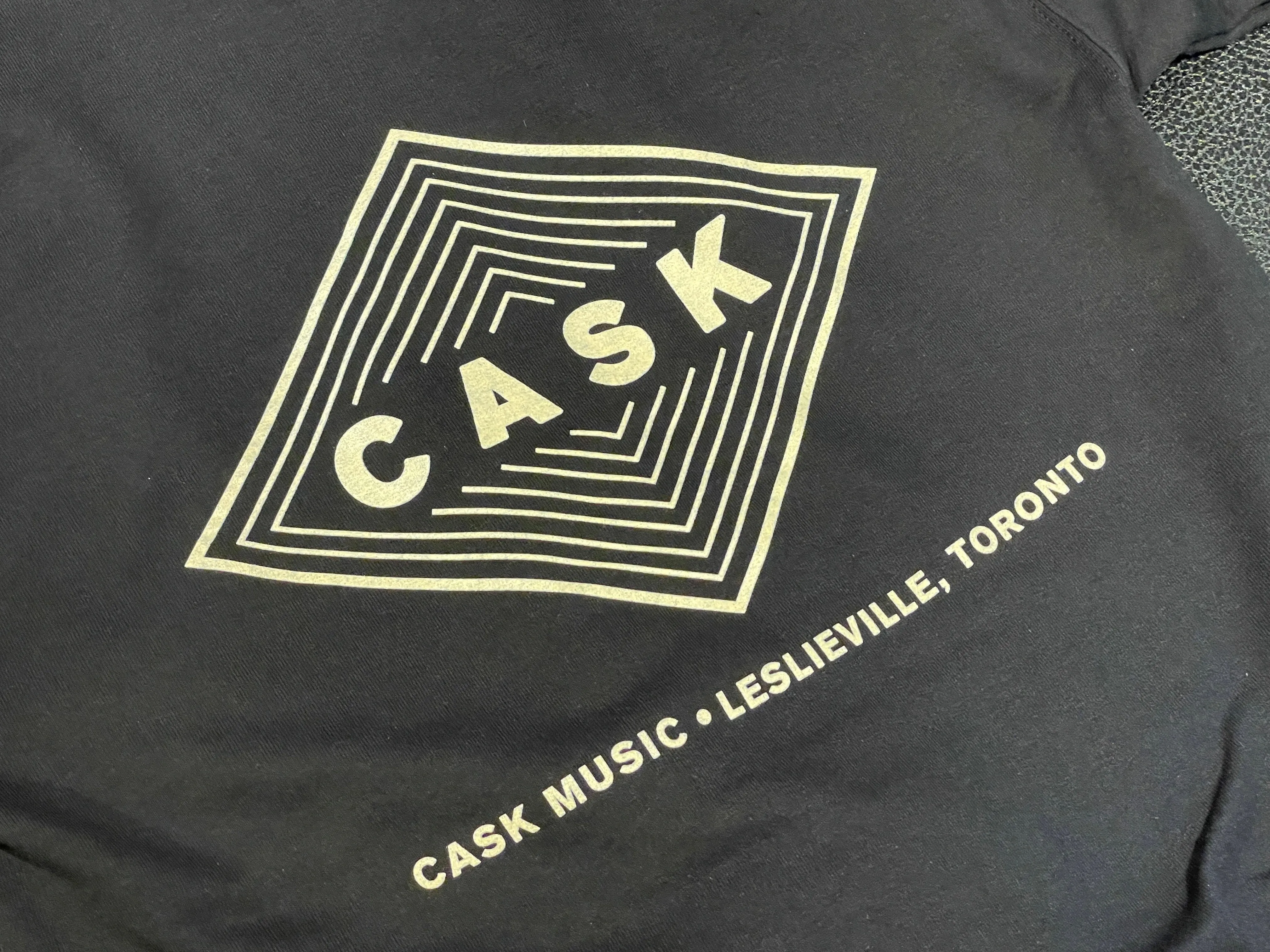 *New* Cask Music Zip-Up Hoodie Black / Cream