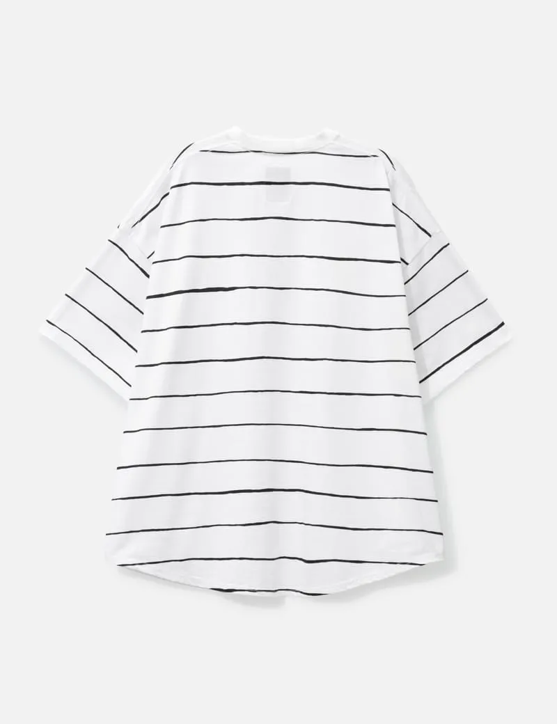 Oversized Striped Short Sleeve T-shirt