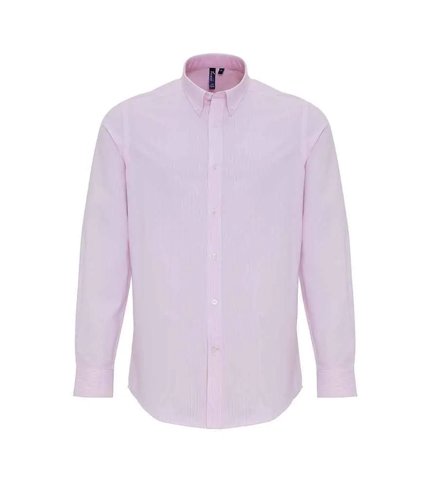 Premier Long Sleeve Striped Oxford Shirt