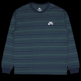 Striped L/S Logo T-Shirt