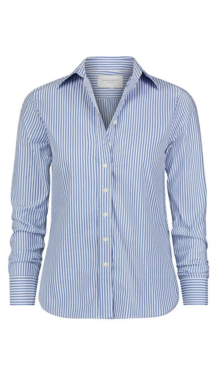 The Icon Shirt - Blue & White Stripe